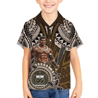 Samoa Warrior Kid Hawaiian Shirt The Mighty Samoan Warrior Spirit