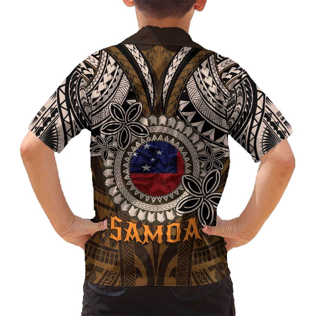 Samoa Warrior Kid Hawaiian Shirt The Mighty Samoan Warrior Spirit