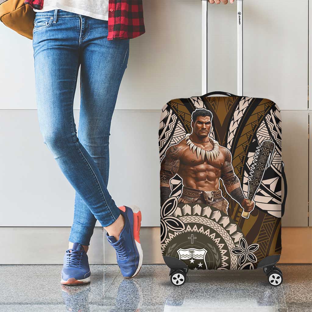 Samoa Warrior Luggage Cover The Mighty Samoan Warrior Spirit