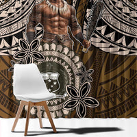 Samoa Warrior Window Curtain The Mighty Samoan Warrior Spirit