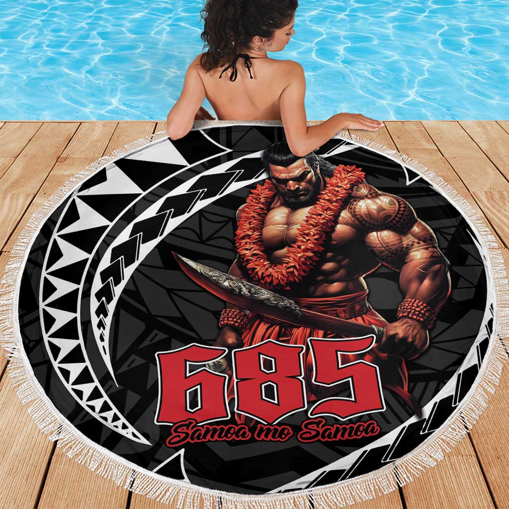Samoan Pride Polynesian Tribal Warrior Beach Blanket 685 Samoa Mo Samoa
