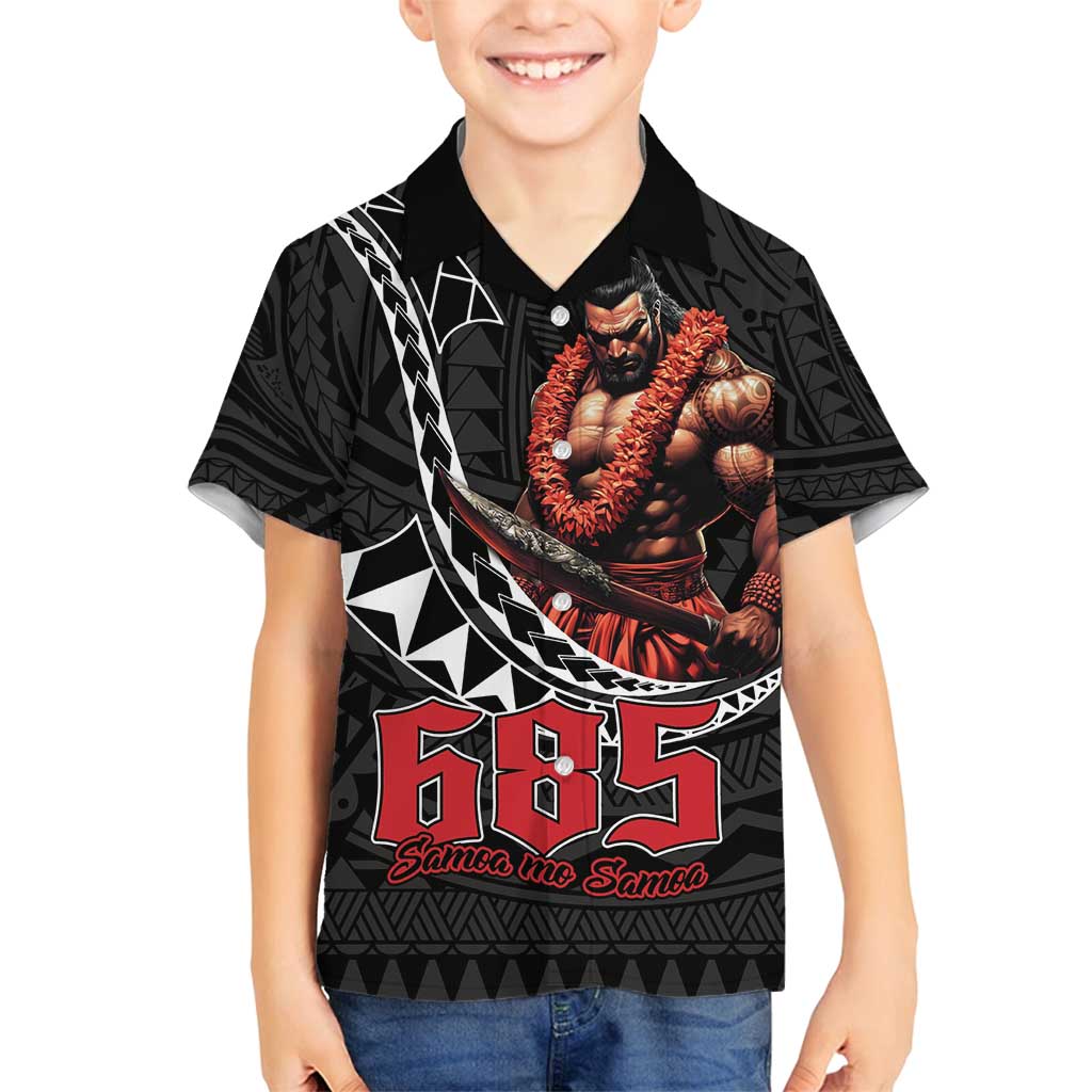 Samoan Pride Polynesian Tribal Warrior Family Matching Puletasi and Hawaiian Shirt 685 Samoa Mo Samoa