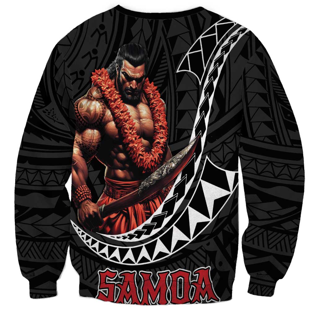Samoan Pride Polynesian Tribal Warrior Sweatshirt 685 Samoa Mo Samoa