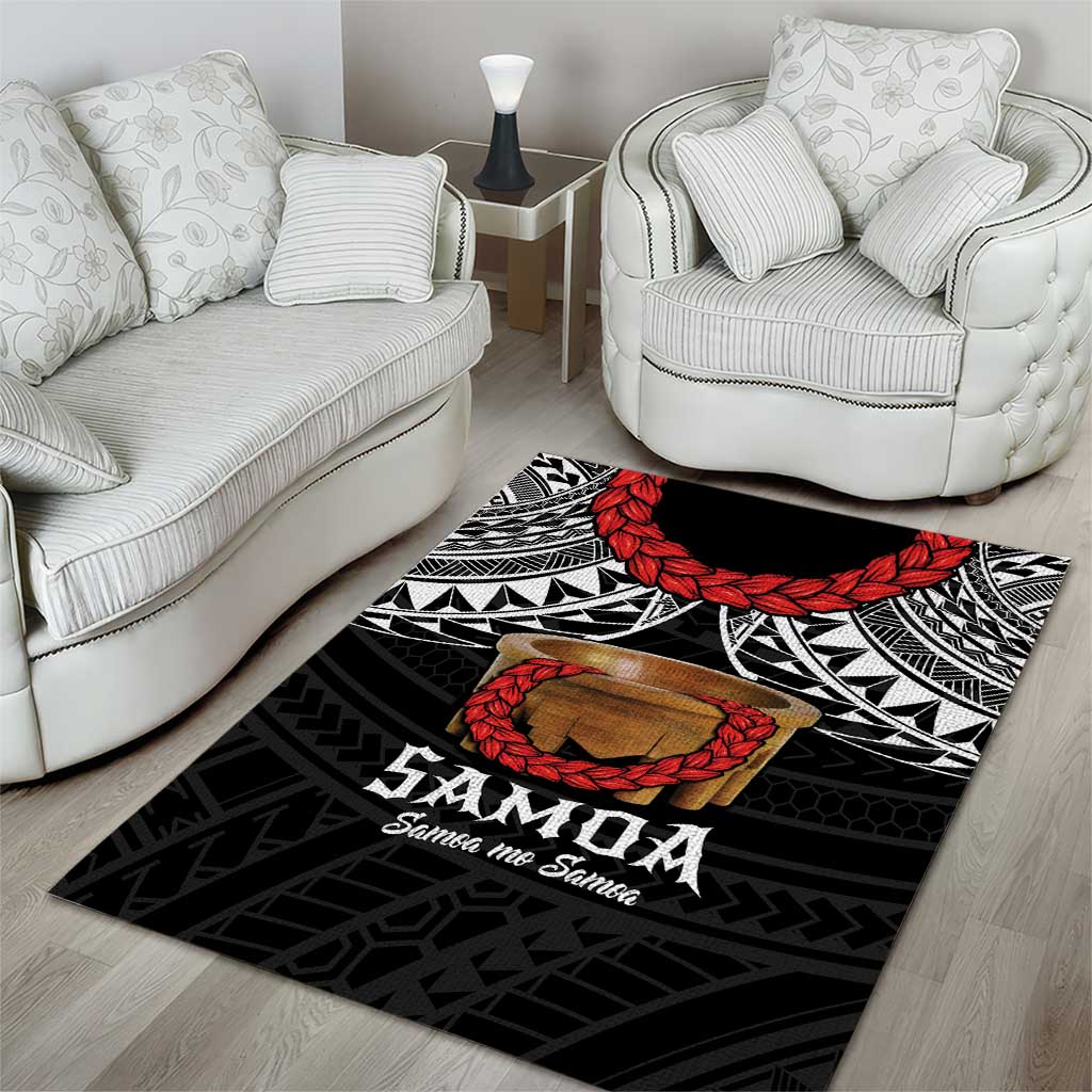 Samoan Tanoa Kava Bowl Ula Fala Area Rug Polynesian Tribal Vibe