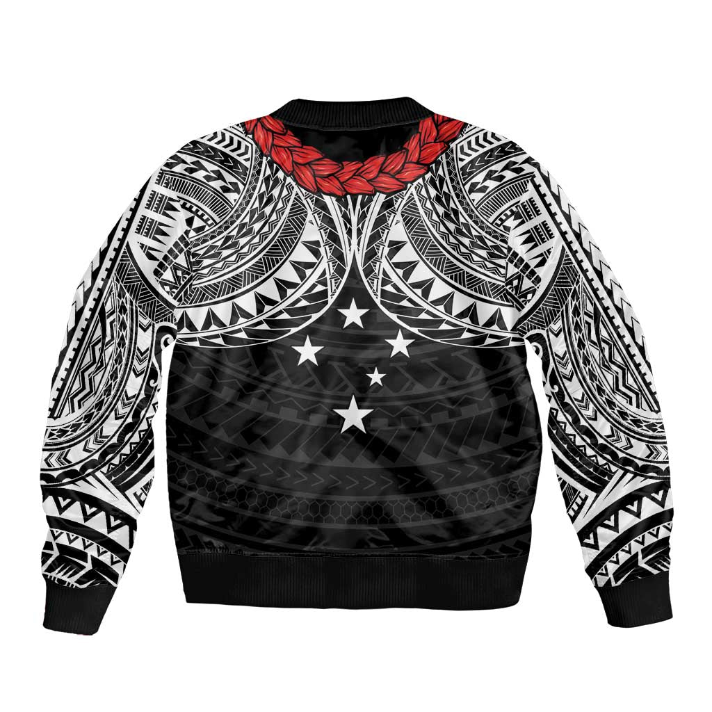Samoan Tanoa Kava Bowl Ula Fala Bomber Jacket Polynesian Tribal Vibe
