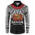 Samoan Tanoa Kava Bowl Ula Fala Button Sweatshirt Polynesian Tribal Vibe