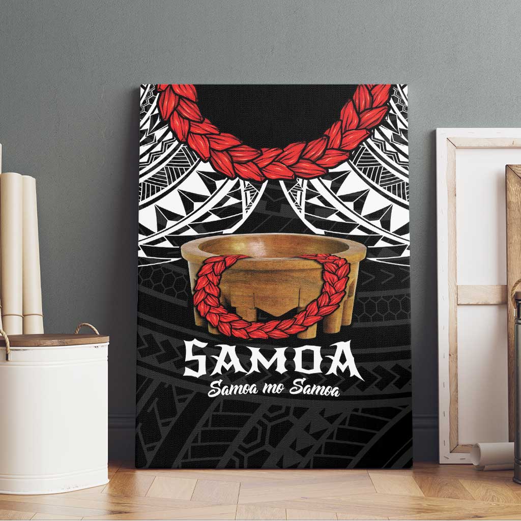 Samoan Tanoa Kava Bowl Ula Fala Canvas Wall Art Polynesian Tribal Vibe