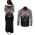 Samoan Tanoa Kava Bowl Ula Fala Couples Matching Puletasi and Long Sleeve Button Shirt Polynesian Tribal Vibe