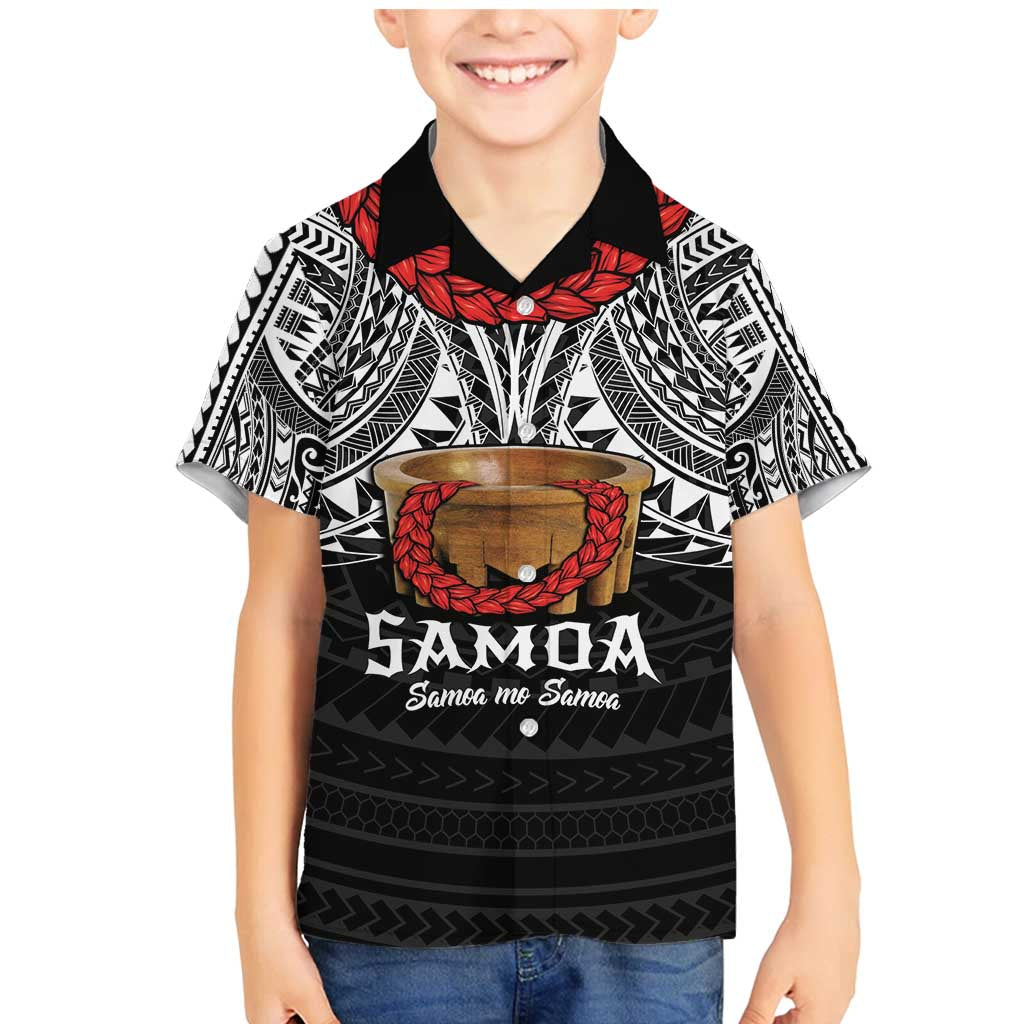 Samoan Tanoa Kava Bowl Ula Fala Family Matching Mermaid Dress and Hawaiian Shirt Polynesian Tribal Vibe
