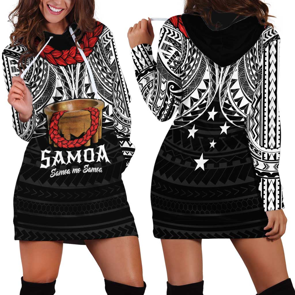 Samoan Tanoa Kava Bowl Ula Fala Hoodie Dress Polynesian Tribal Vibe