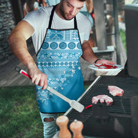 Fiji Marau na Kerisimasi Apron Aqua Tagimoucia Tapa Masi Tribal - Polynesian Pride