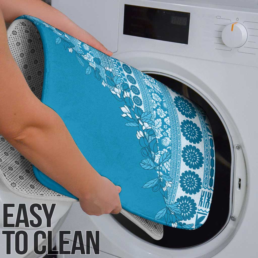 Fiji Marau na Kerisimasi Bathroom Set Aqua Tagimoucia Tapa Masi Tribal - Polynesian Pride