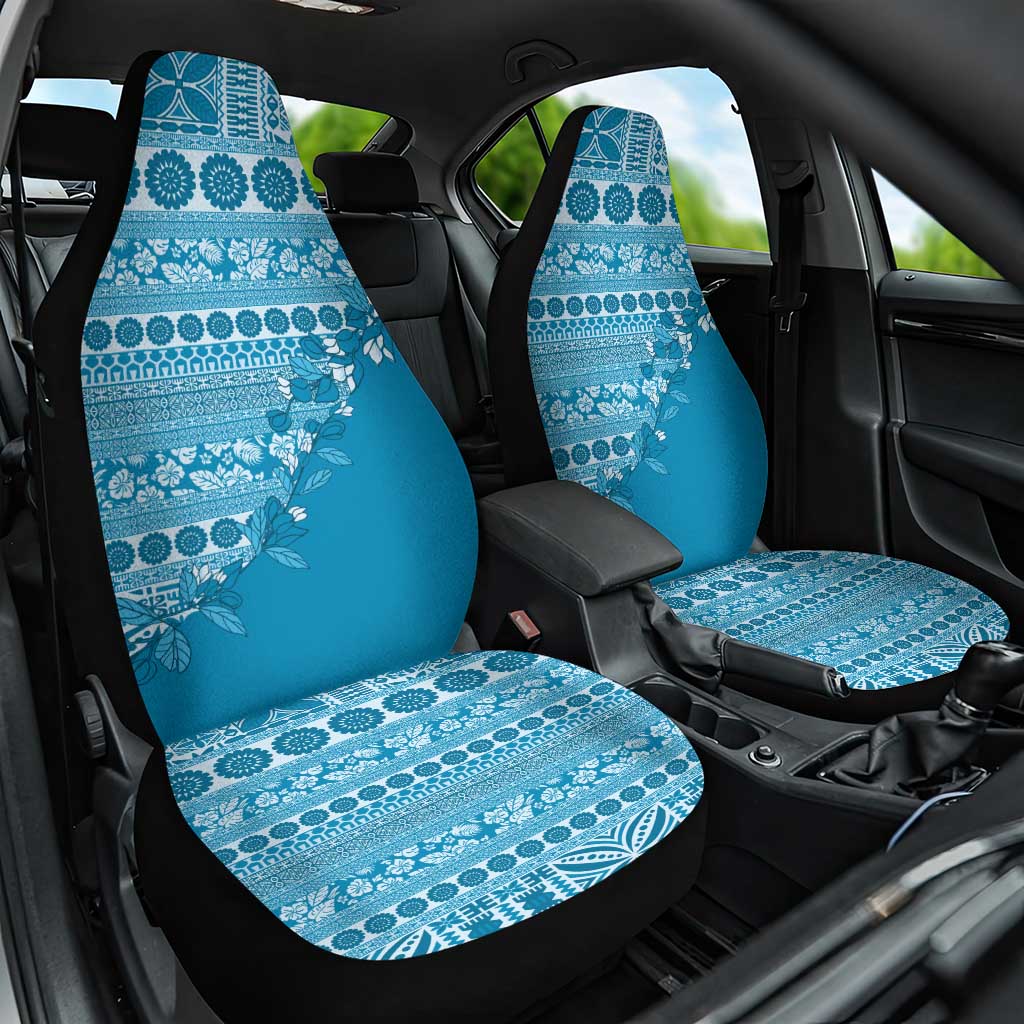 Fiji Marau na Kerisimasi Car Seat Cover Aqua Tagimoucia Tapa Masi Tribal - Polynesian Pride