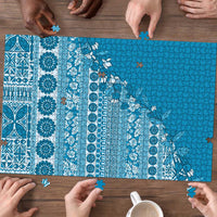 Fiji Marau na Kerisimasi Puzzle Aqua Tagimoucia Tapa Masi Tribal - Polynesian Pride