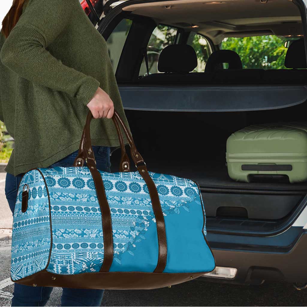 Fiji Marau na Kerisimasi Travel Bag Aqua Tagimoucia Tapa Masi Tribal - Polynesian Pride