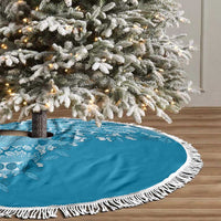 Fiji Marau na Kerisimasi Tree Skirt Aqua Tagimoucia Tapa Masi Tribal - Polynesian Pride