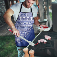 Fiji Marau na Kerisimasi Apron Blue Tagimoucia Tapa Masi Tribal - Polynesian Pride