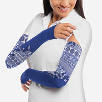 Fiji Marau na Kerisimasi Arm Sleeves Blue Tagimoucia Tapa Masi Tribal - Polynesian Pride