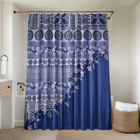 Fiji Marau na Kerisimasi Bathroom Set Blue Tagimoucia Tapa Masi Tribal - Polynesian Pride