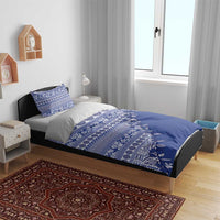 Fiji Marau na Kerisimasi Bedding Set Blue Tagimoucia Tapa Masi Tribal - Polynesian Pride