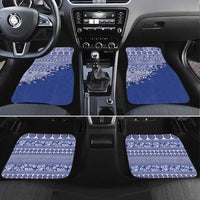 Fiji Marau na Kerisimasi Car Mats Blue Tagimoucia Tapa Masi Tribal - Polynesian Pride