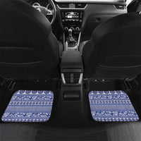 Fiji Marau na Kerisimasi Car Mats Blue Tagimoucia Tapa Masi Tribal - Polynesian Pride