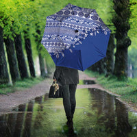 Fiji Marau na Kerisimasi Umbrella Blue Tagimoucia Tapa Masi Tribal - Polynesian Pride