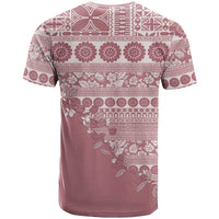 Fiji Marau na Kerisimasi T Shirt Dusty Rose Tagimoucia Tapa Masi Tribal - Polynesian Pride