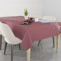 Fiji Marau na Kerisimasi Tablecloth Dusty Rose Tagimoucia Tapa Masi Tribal - Polynesian Pride