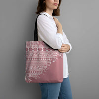 Fiji Marau na Kerisimasi Tote Bag Dusty Rose Tagimoucia Tapa Masi Tribal - Polynesian Pride