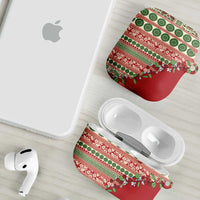 Fiji Marau na Kerisimasi AirPods Case Red Tagimoucia Tapa Masi Tribal - Polynesian Pride