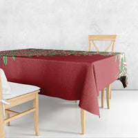 Fiji Marau na Kerisimasi Tablecloth Red Tagimoucia Tapa Masi Tribal - Polynesian Pride