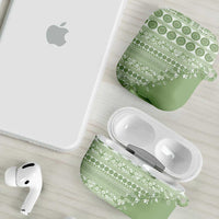 Fiji Marau na Kerisimasi AirPods Case Sage Green Tagimoucia Tapa Masi Tribal - Polynesian Pride