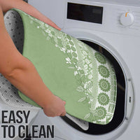 Fiji Marau na Kerisimasi Bathroom Set Sage Green Tagimoucia Tapa Masi Tribal - Polynesian Pride