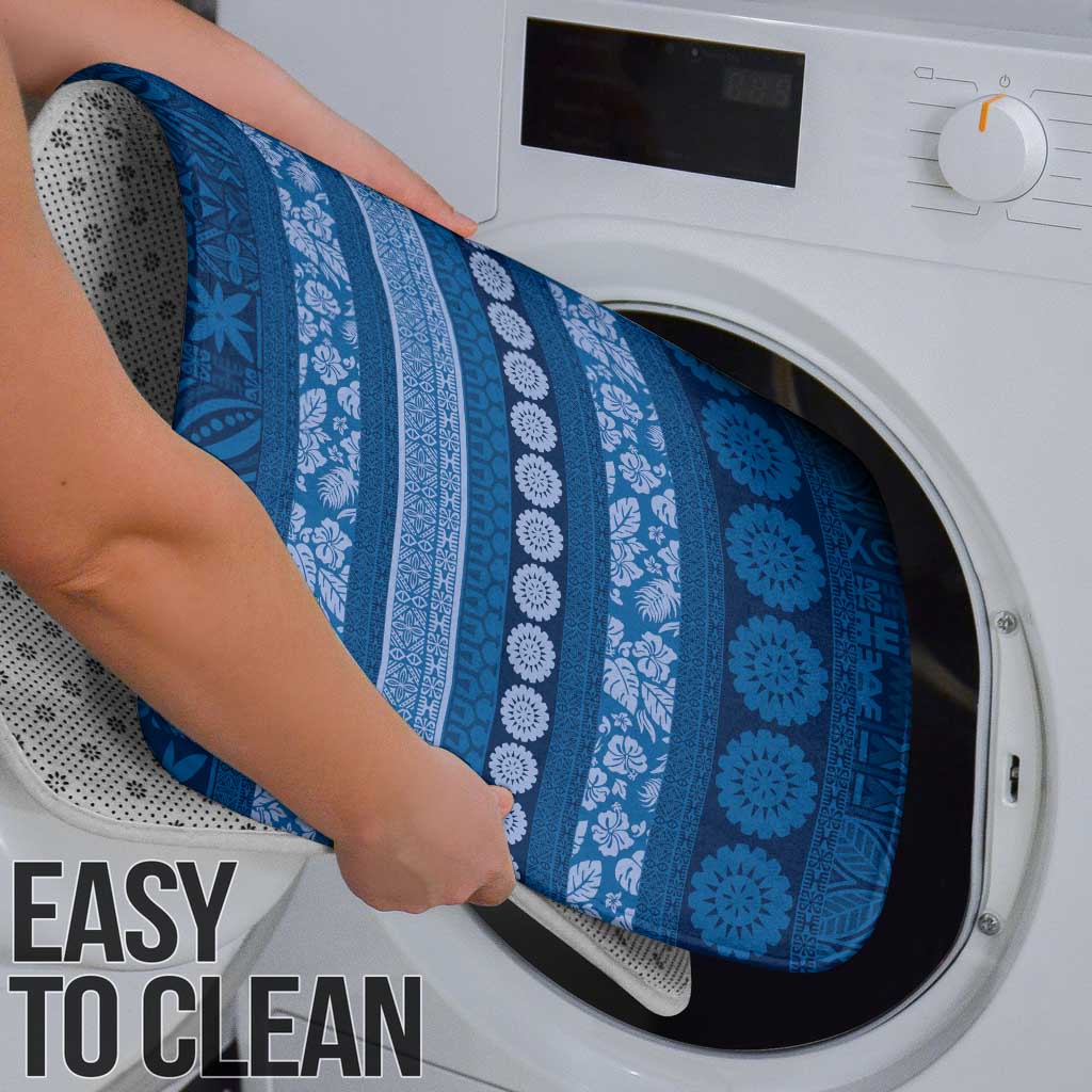 Fiji Marau na Kerisimasi Bathroom Set Blue Tapa Masi Inspired Christmas - Polynesian Pride