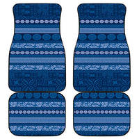 Fiji Marau na Kerisimasi Car Mats Blue Tapa Masi Inspired Christmas - Polynesian Pride