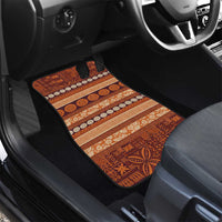 Fiji Marau na Kerisimasi Car Mats Gold Tapa Masi Inspired Christmas - Polynesian Pride