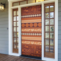 Fiji Marau na Kerisimasi Door Cover Gold Tapa Masi Inspired Christmas - Polynesian Pride