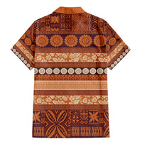 Fiji Marau na Kerisimasi Family Matching Mermaid Dress and Hawaiian Shirt Gold Tapa Masi Inspired Christmas - Polynesian Pride