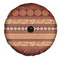 Fiji Marau na Kerisimasi Spare Tire Cover Gold Tapa Masi Inspired Christmas - Polynesian Pride