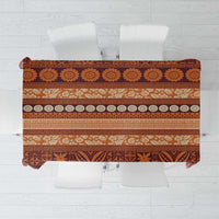 Fiji Marau na Kerisimasi Tablecloth Gold Tapa Masi Inspired Christmas - Polynesian Pride