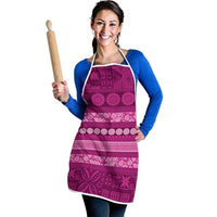Fiji Marau na Kerisimasi Apron Pink Tapa Masi Inspired Christmas - Polynesian Pride