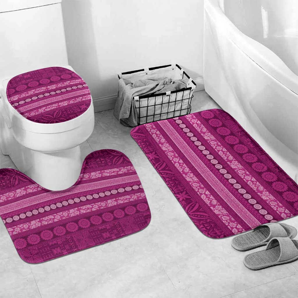 Fiji Marau na Kerisimasi Bathroom Set Pink Tapa Masi Inspired Christmas - Polynesian Pride