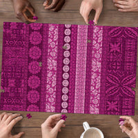 Fiji Marau na Kerisimasi Puzzle Pink Tapa Masi Inspired Christmas - Polynesian Pride