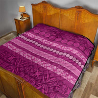Fiji Marau na Kerisimasi Quilt Pink Tapa Masi Inspired Christmas - Polynesian Pride