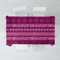 Fiji Marau na Kerisimasi Tablecloth Pink Tapa Masi Inspired Christmas - Polynesian Pride