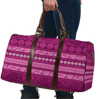 Fiji Marau na Kerisimasi Travel Bag Pink Tapa Masi Inspired Christmas - Polynesian Pride