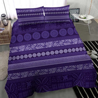 Fiji Marau na Kerisimasi Bedding Set Purple Tapa Masi Inspired Christmas - Polynesian Pride