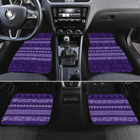 Fiji Marau na Kerisimasi Car Mats Purple Tapa Masi Inspired Christmas - Polynesian Pride