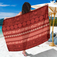 Fiji Marau na Kerisimasi Sarong Red Tapa Masi Inspired Christmas - Polynesian Pride